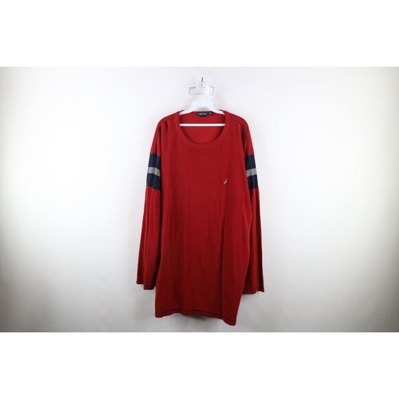 Nautica Shirts Vintage Nautica Mens 3xl Faded Striped Thermal